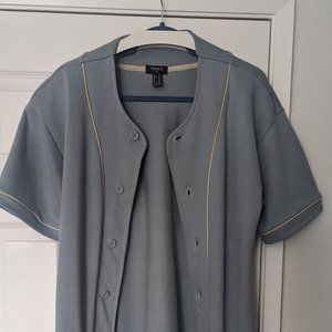 Forever 21 French Terry Baseball Jersey Medium